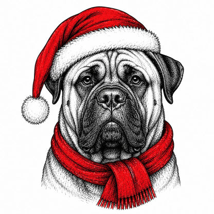 Santa Paws Christmas Dog Sweatshirt, 50 Dog Breeds in Festive Santa Hat Sweatshirt, Dog Lover Shirt, Funny Christmas Gift Sweatshirt