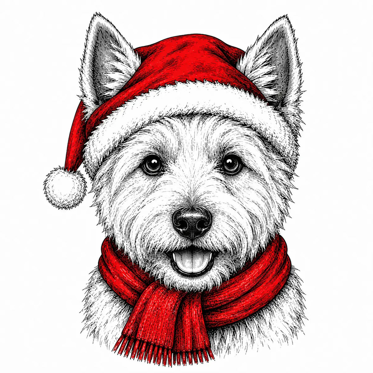 Santa Paws Christmas Dog Sweatshirt, 50 Dog Breeds in Festive Santa Hat Sweatshirt, Dog Lover Shirt, Funny Christmas Gift Sweatshirt