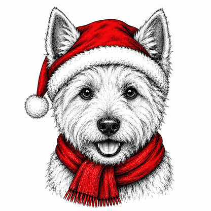 Santa Paws Christmas Dog Sweatshirt, 50 Dog Breeds in Festive Santa Hat Sweatshirt, Dog Lover Shirt, Funny Christmas Gift Sweatshirt
