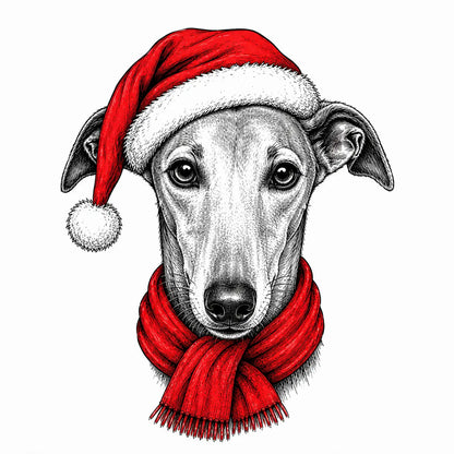 Santa Paws Christmas Dog Sweatshirt, 50 Dog Breeds in Festive Santa Hat Sweatshirt, Dog Lover Shirt, Funny Christmas Gift Sweatshirt