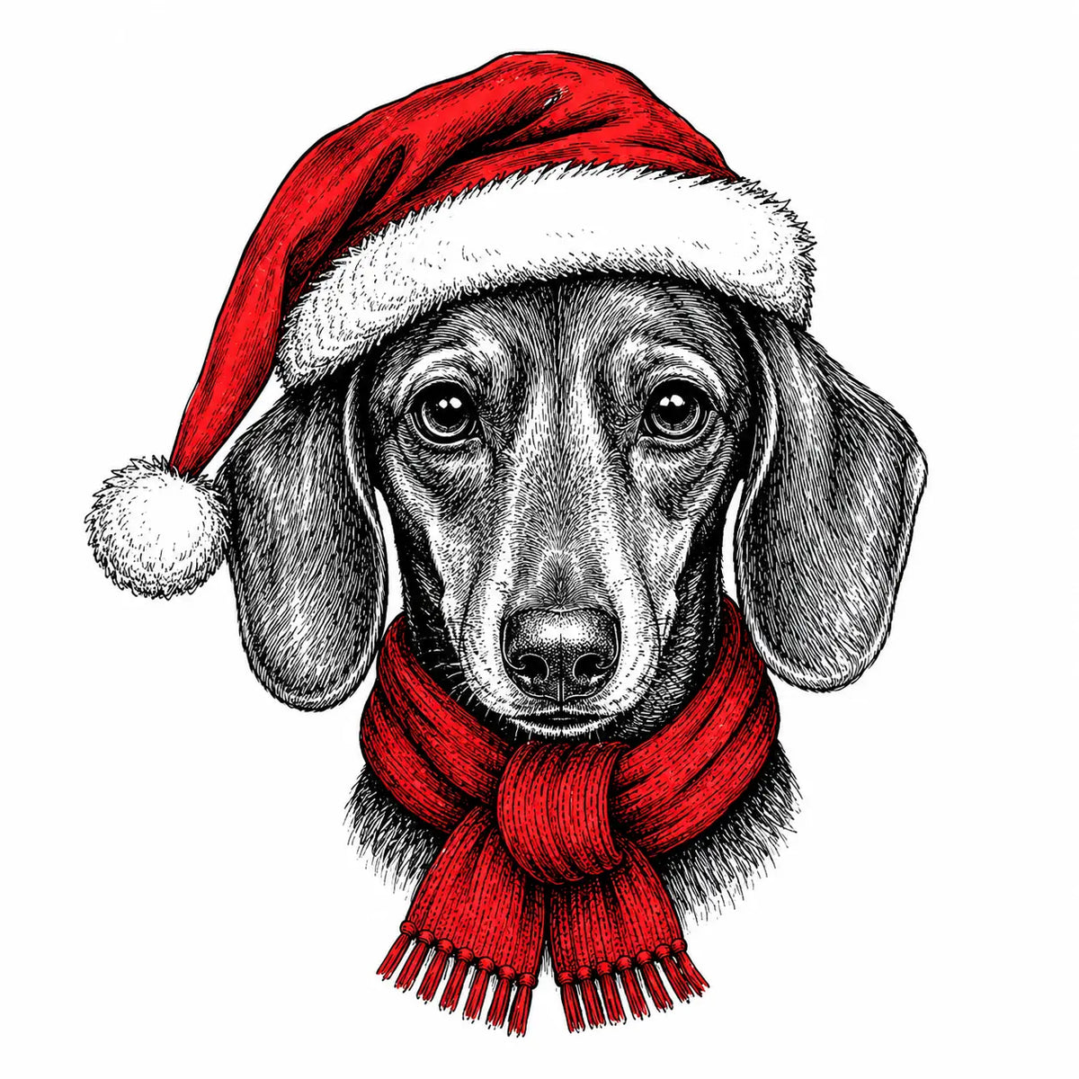 Santa Paws Christmas Dog Sweatshirt, 50 Dog Breeds in Festive Santa Hat Sweatshirt, Dog Lover Shirt, Funny Christmas Gift Sweatshirt