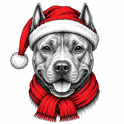 Santa Paws Christmas Dog Sweatshirt, 50 Dog Breeds in Festive Santa Hat Sweatshirt, Dog Lover Shirt, Funny Christmas Gift Sweatshirt
