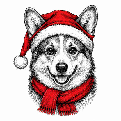 Santa Paws Christmas Dog Sweatshirt, 50 Dog Breeds in Festive Santa Hat Sweatshirt, Dog Lover Shirt, Funny Christmas Gift Sweatshirt