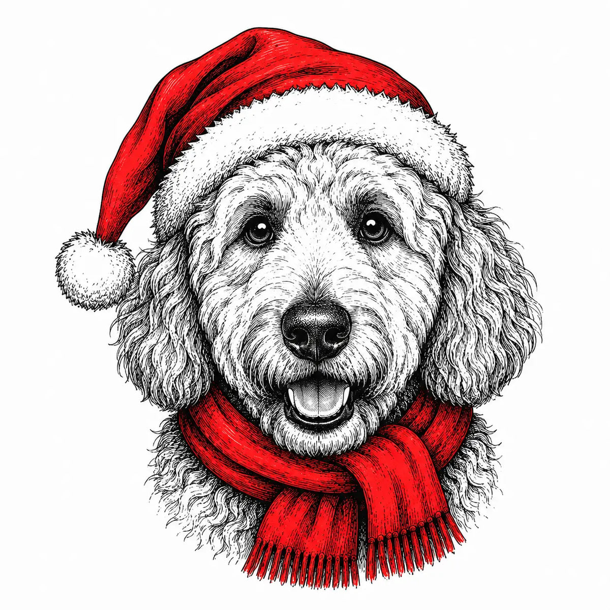 Santa Paws Christmas Dog Sweatshirt, 50 Dog Breeds in Festive Santa Hat Sweatshirt, Dog Lover Shirt, Funny Christmas Gift Sweatshirt