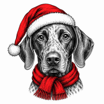 Santa Paws Christmas Dog Sweatshirt, 50 Dog Breeds in Festive Santa Hat Sweatshirt, Dog Lover Shirt, Funny Christmas Gift Sweatshirt
