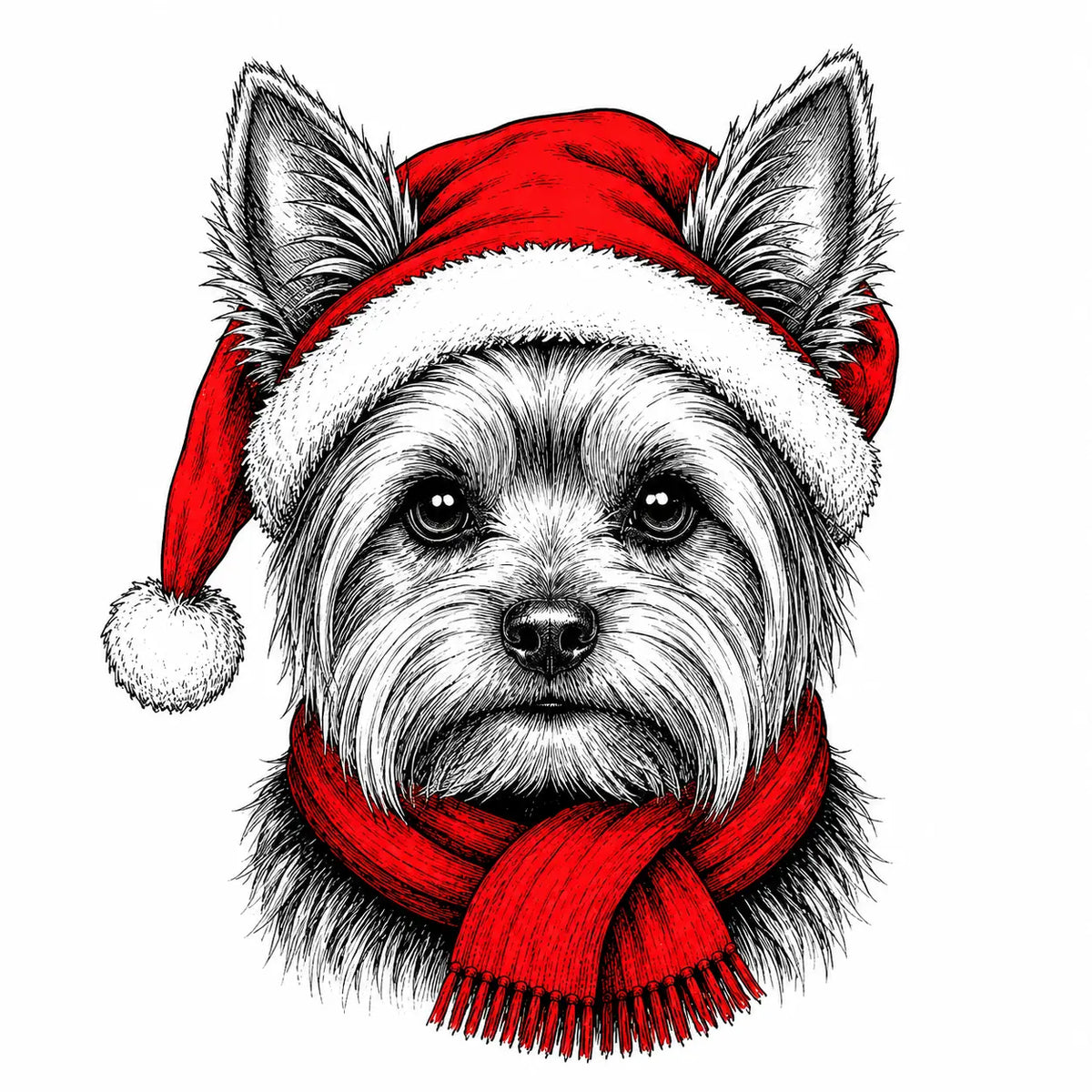 Santa Paws Christmas Dog Sweatshirt, 50 Dog Breeds in Festive Santa Hat Sweatshirt, Dog Lover Shirt, Funny Christmas Gift Sweatshirt
