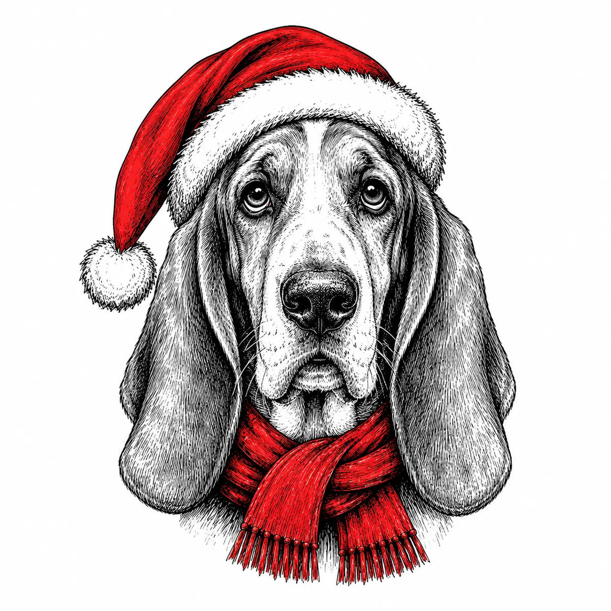 Santa Paws Christmas Dog Sweatshirt, 50 Dog Breeds in Festive Santa Hat Sweatshirt, Dog Lover Shirt, Funny Christmas Gift Sweatshirt