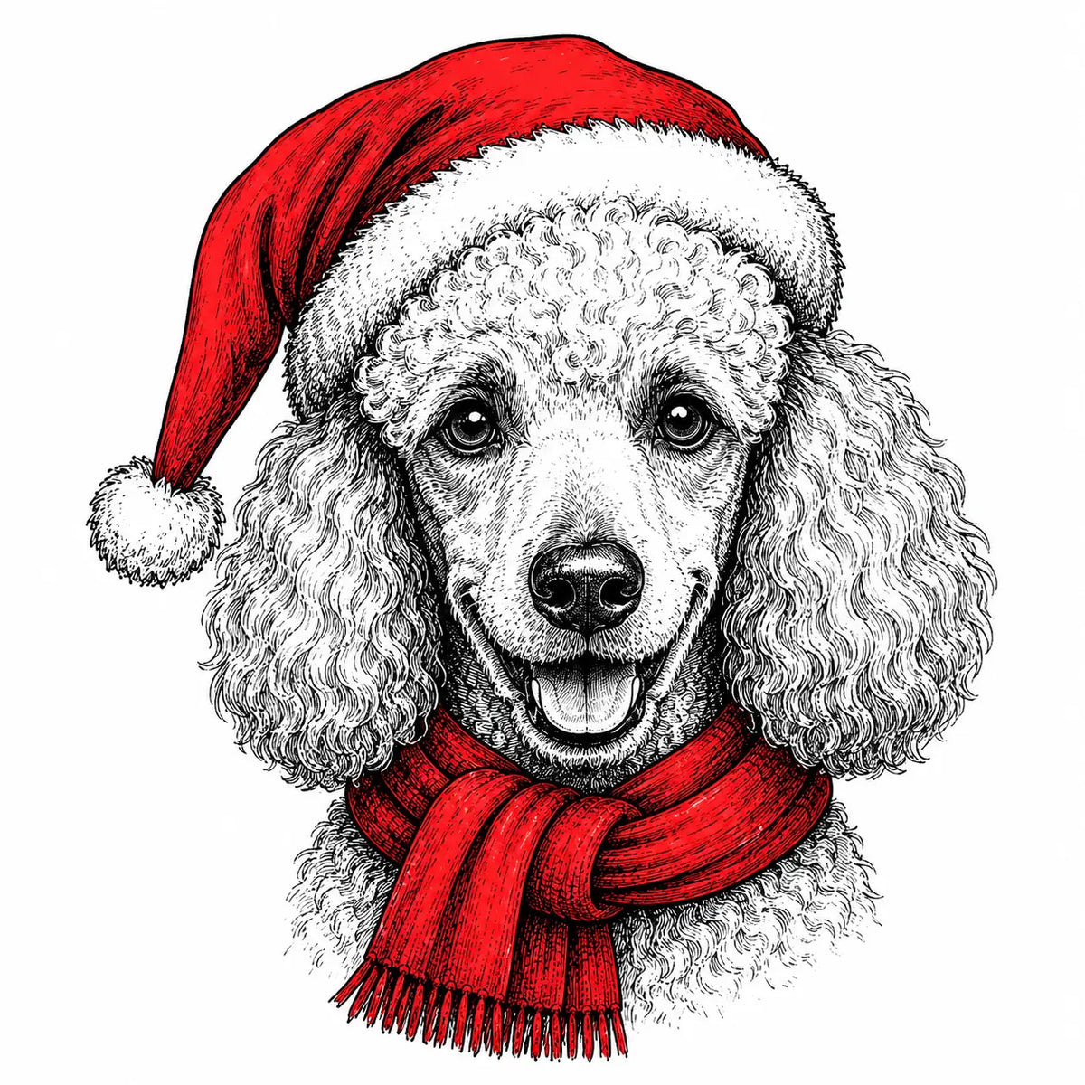 Santa Paws Christmas Dog Sweatshirt, 50 Dog Breeds in Festive Santa Hat Sweatshirt, Dog Lover Shirt, Funny Christmas Gift Sweatshirt
