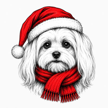 Santa Paws Christmas Dog Sweatshirt, 50 Dog Breeds in Festive Santa Hat Sweatshirt, Dog Lover Shirt, Funny Christmas Gift Sweatshirt