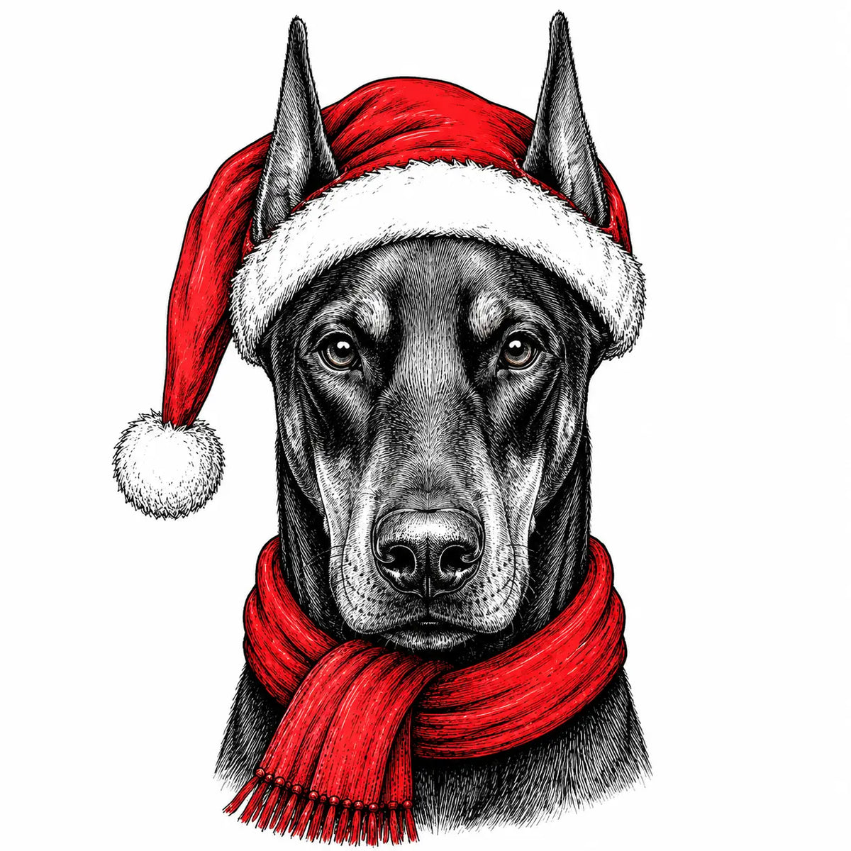 Santa Paws Christmas Dog Sweatshirt, 50 Dog Breeds in Festive Santa Hat Sweatshirt, Dog Lover Shirt, Funny Christmas Gift Sweatshirt