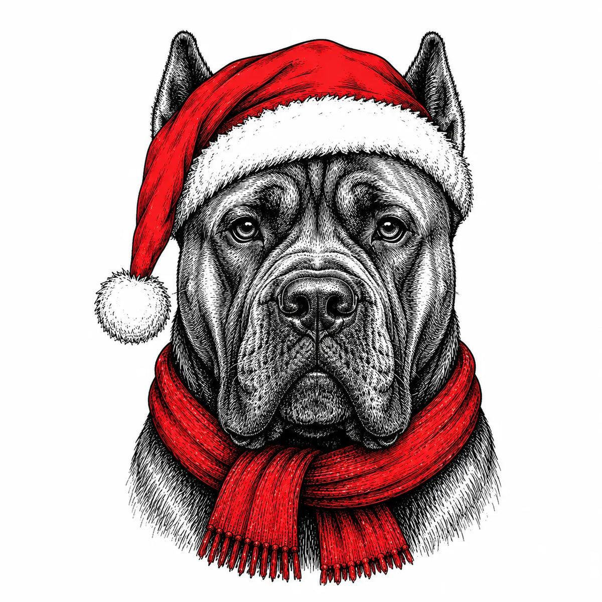Santa Paws Christmas Dog Sweatshirt, 50 Dog Breeds in Festive Santa Hat Sweatshirt, Dog Lover Shirt, Funny Christmas Gift Sweatshirt