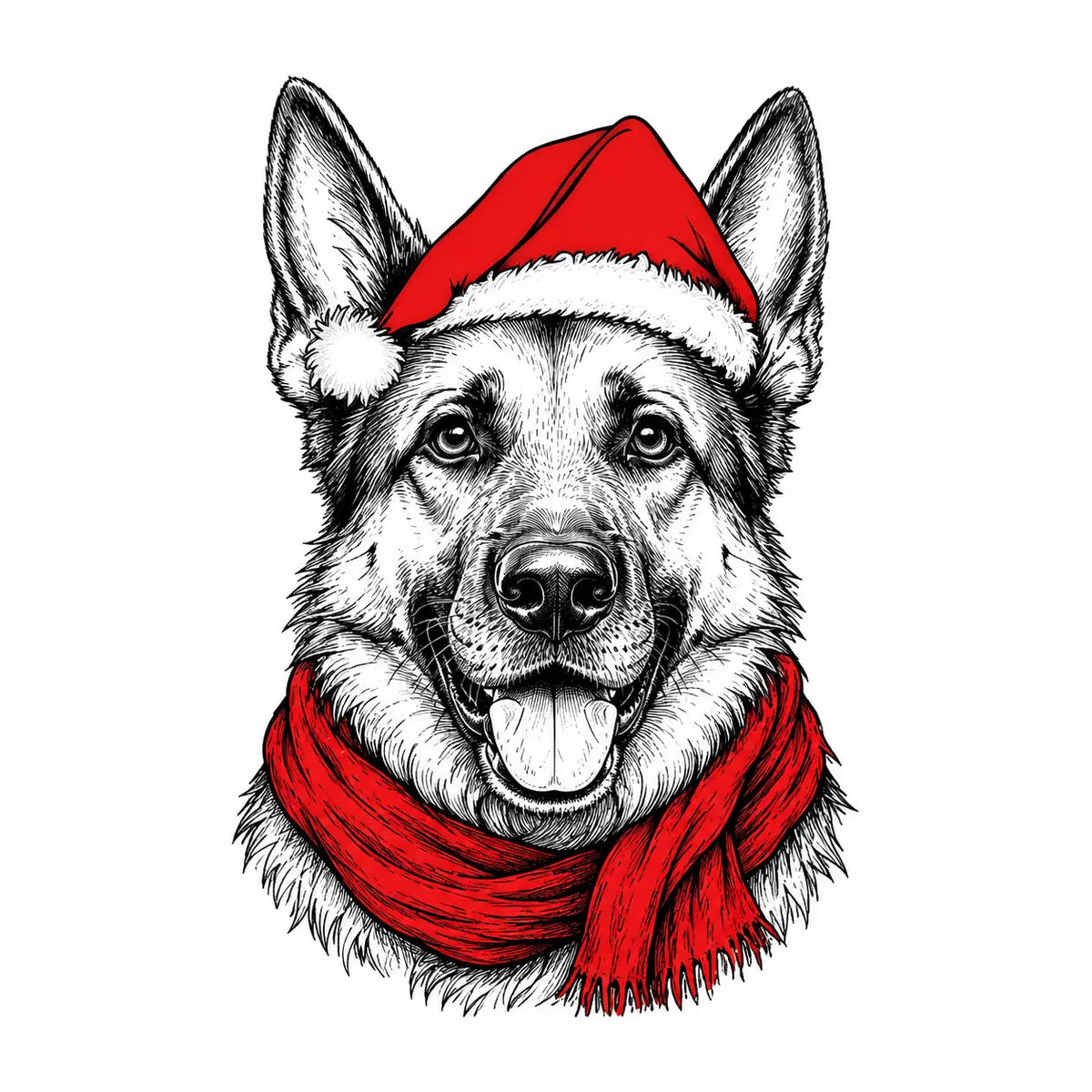 Santa Paws Christmas Dog Sweatshirt, 50 Dog Breeds in Festive Santa Hat Sweatshirt, Dog Lover Shirt, Funny Christmas Gift Sweatshirt